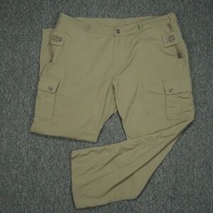 Clothing Arts Pants Men 42x32 Green Cargo Adventure Travel Pick Pocket Proof